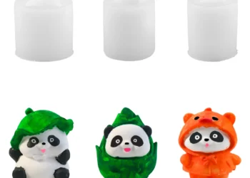 Create Unique Panda-Themed Candles and Crafts with This Versatile Silicone Mold Kit