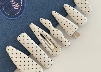 Top Hairpins for Stylish Bangs Featuring Durable Polka Dot Fabric Design