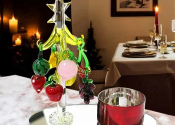Enhance Holiday Cheer with Unique Murano Glass Ornaments and Table Accents