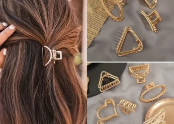 Stylish Metal Hair Claw Clips That Securely Hold Bangs All Day