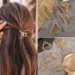 Stylish Metal Hair Claw Clips That Securely Hold Bangs All Day