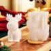 Create Festive Candles Easily with This Durable Silicone Reindeer Mold